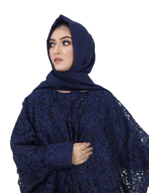Starlite Black Kaftan Abaya