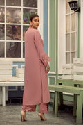 Rose Pink Grace – Cutwork Chiffon Set