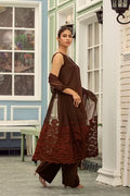 Chocolate Luxe – Sleeveless Chiffon Ensemble